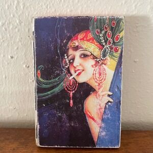 Sexy 1920's Vamp Diva Cigarette Girl POCKET MIRROR Decorative Flapper Distressed
